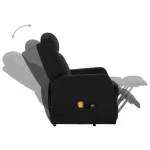 vidaXL Stand up Massage Chair Black Faux Leather (SKU-321373) - Image 4