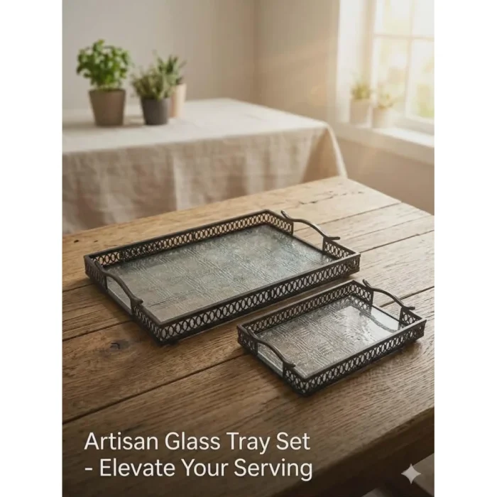 ARTISAN GLASS TRAY HW-24-27 - Image 3
