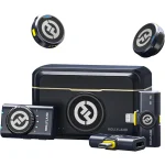 Hollyland LARK M2 Wireless Microphone for iPhone, Android and Camera, 48KHz 24Bit Hi-Fi Audio, 1000ft LOS Range, Noise Cancellation, 40H Duration for Vlogging, YouTube, Streaming