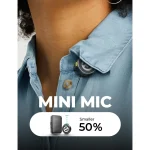 Hollyland LARK M2 Wireless Microphone for iPhone, Android and Camera, 48KHz 24Bit Hi-Fi Audio, 1000ft LOS Range, Noise Cancellation, 40H Duration for Vlogging, YouTube, Streaming - Image 3