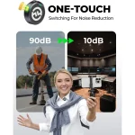 Hollyland LARK M2 Wireless Microphone for iPhone, Android and Camera, 48KHz 24Bit Hi-Fi Audio, 1000ft LOS Range, Noise Cancellation, 40H Duration for Vlogging, YouTube, Streaming - Image 4