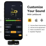 Hollyland Lark C1 Wireless Lavalier Microphone for iPhone 14/13/12, MFi Certified, Plug and Play, Noise Cancelling Lapel Mic with 656ft Transmission, 32H Working Time for Volgging, - Image 5