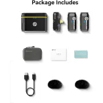 Hollyland Lark C1 Wireless Lavalier Microphone for iPhone 14/13/12, MFi Certified, Plug and Play, Noise Cancelling Lapel Mic with 656ft Transmission, 32H Working Time for Volgging, - Image 4