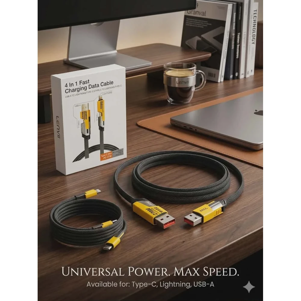 image 4in1 Charging Data Cable (Bm-041) - Image 1