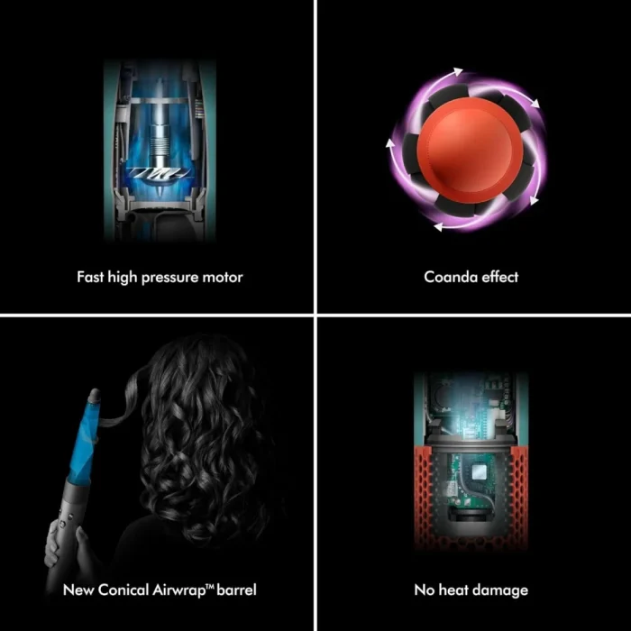 Dyson Airwrap I.D. Straight+Wavy Red Velvet/ Gold - Image 4