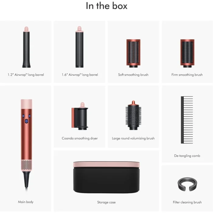 Dyson  Airwrap I.D Straight+Wavy Strawberry Bronze/Blush Pink (Special Edition ) - Image 5