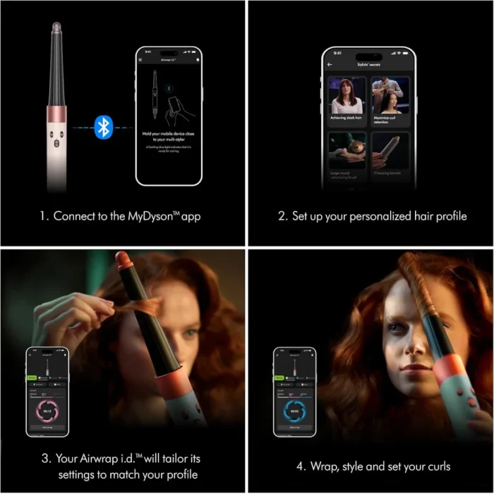 Dyson Airwrap I.D. Straight+Wavy  Vinca Blue/Topaz - Image 6