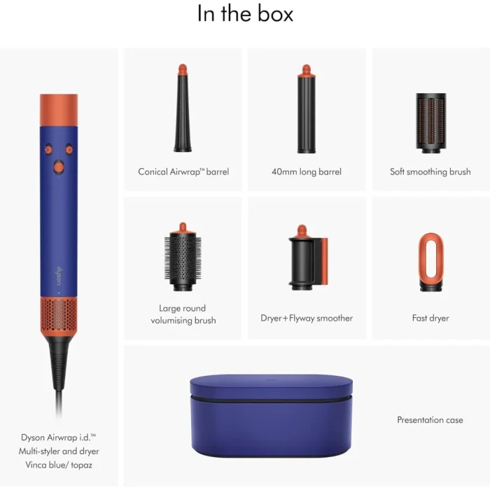 Dyson Airwrap I.D. Straight+Wavy Vinca Blue/Topaz - Image 8