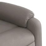 vidaXL Reclining Massage Chair Taupe Fabric (SKU-373556) - Image 4