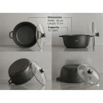 BARELLA COOKING POT 40cm Width 17cm Length 12Liters - Image 2