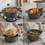 ALPINE CUISINE COOKING POT 34cm Width 15cm Length 15L - Image 2