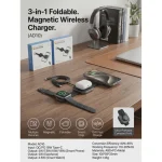 3in1 Foldable Magnetic Wireless Charger