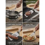 Professional 3-in-1 BBQ Grill Turner - Image 2