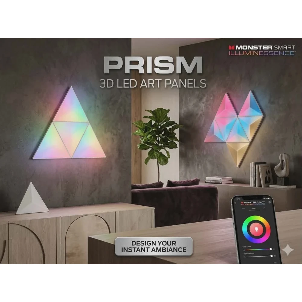 image Monster Smart Prism: 3D LED Art Panels - Image 1