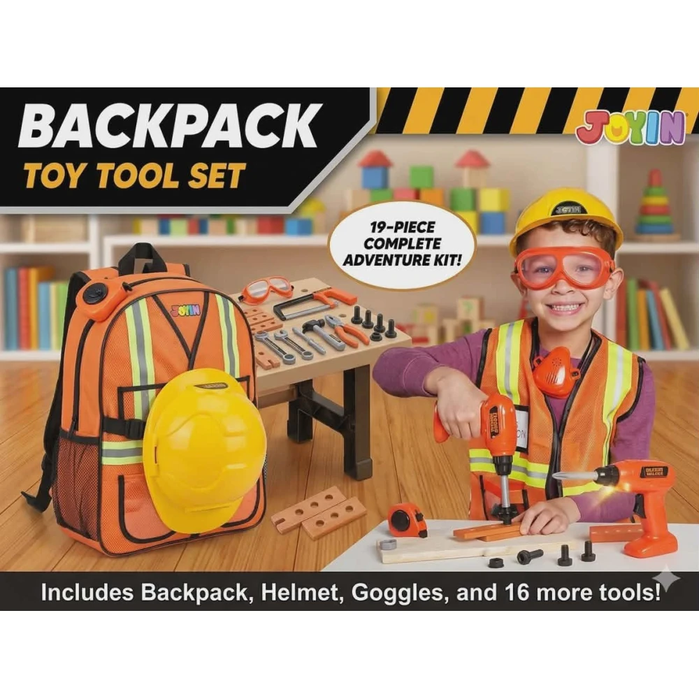 image Joyin Backpack Toy Tool Set - Image 1