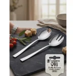 CUBIERTOS SERVING SPOON & FORK Z-614
