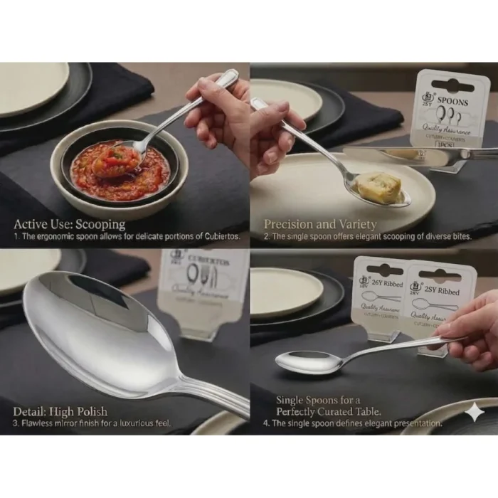 CUBIERTOS SERVING SPOON Z-418 - Image 2