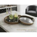 TRAY DARK MARBLE DESIGN