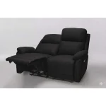 Vidaxl Two Seater Recliner BLACK FABRIC (SKU-324091)