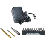 Black & Decker 12V 1.5Ah 900 RPM Cordless Drill Driver with 13 Pieces Bits in Kitbox For Drilling and Fastening, Orange/Black, LD12SP-B5 - Image 6