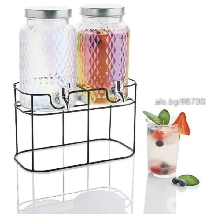 ERNESTO 2 GLASS WATER DISPENSER WITH A MODERN STAND - Image 5