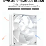 Ocypus iota L24 White Liquid Cooler CPU with Display,240mm Water Cooling System, 2 x120mm PWM Fans,240mm PC Water Cooler for LGA 1700/1200/115X/18XX, AMD AM4/AM5 - Image 3