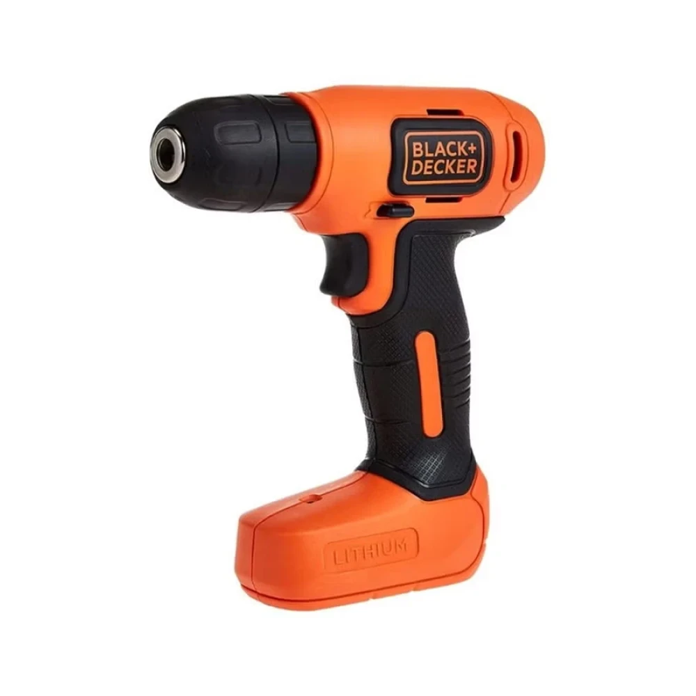 image 7.2V Li-Ion Cordless Electric Compact Drill Driver For Screwdriving & Fastening with 7 Pieces Screwdriver Bitset, Orange/Black - Image 1