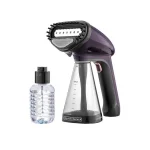 BLACK+DECKER Portable Garment Steamer, Universal Bottle Adapter, Fine Mist Spray, Ergonomic Compact Design, Effective on All Fabrics, 0.26 L 1500 W HST1500-B5 Dark Purple - Image 2