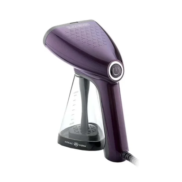 BLACK+DECKER Portable Garment Steamer, Universal Bottle Adapter, Fine Mist Spray, Ergonomic Compact Design, Effective on All Fabrics, 0.26 L 1500 W HST1500-B5 Dark Purple - Image 4