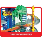 Hot Wheels City Robo T-Rex Ultimate Garage Multi-level multi-play mode Park 100 plus 1:64 scale cars - Image 5