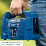 Scheppach Airforce 5 Compressor with Digital Display, 12 V / 230 V Connection for Car/Car, Portable Suitcase Compressor, 8 Bar Working Pressure, 150 W, Suction Power 36.5 l/min, Includes Accessories - Image 4