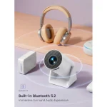 WiMiUS Mini Projector S27 WiFi Bluetooth 1080P Support, 270° Adjustable Stand, Auto Keystone Portable Home Theater Projector - Image 4