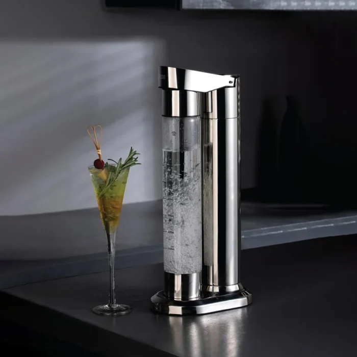 LePresso Sparkling Water Maker, Slow-Fast Releasing System Sparkling Soda Machine, Homemade Soda Maker with Dual 350mL and 500mL Bottle, 1L Capacity Compatible with CO2 Capsule - Silver - Image 7