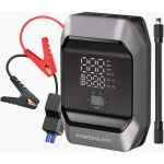 Powerology 10000mAh Car Jump Starter & Air Compressor, Ultra-Fast 160PSI Inflation, 5 Modes, USB-C/USB-A Charging, Smart Digital Display, Power Bank & LED Flashlight, 500 1000A | PWKF03MBK - Image 3