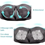 InvoSpa Shiatsu Neck and Back Massager with Heat - Deep Kneading Pillow for Massage - Electric Full Body Massager - Image 3