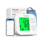 Track Smart Upper Arm Blood Pressure Monitor with Wide Range Cuff Standard To Large Adult Arms, Bluetooth Compatible for iOS & Android Devices