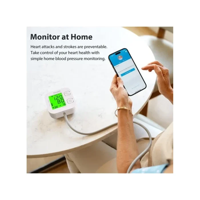 Track Smart Upper Arm Blood Pressure Monitor with Wide Range Cuff Standard To Large Adult Arms, Bluetooth Compatible for iOS & Android Devices - Image 5